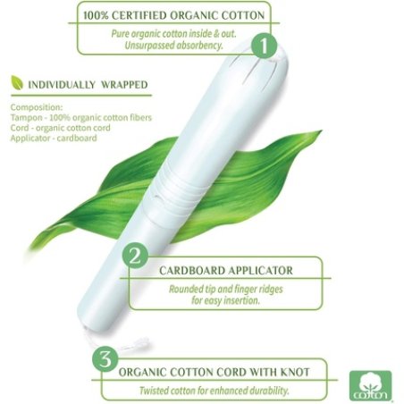 Organyc Organic Cotton Tampons with Applicator Super