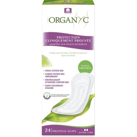 Organyc Panty Liners for Incontinence Made of Certified Cotton