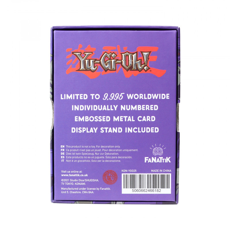 YU-GI-OH! - Soldat du Lustre Noir - Carte en métal collector