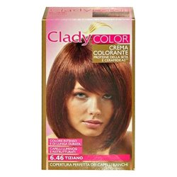 Clady Permanent Oxidizing Hair Color Cream No. 6.46 Titian