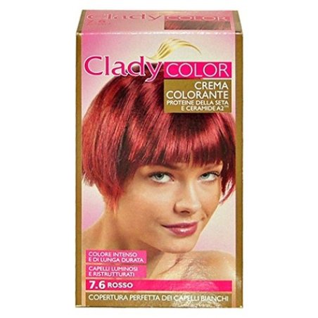 Clady Permanent Oxidizing Hair Color Cream No. 7.6 Red