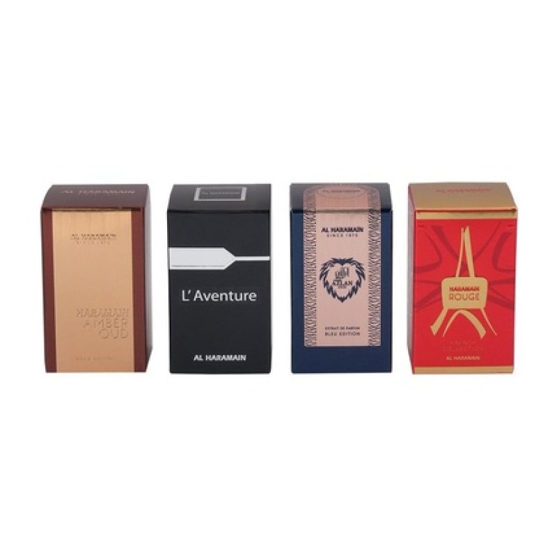 Al Haramain Fragrance Gift Set for Unisex 410ml Amber Oud Gold Edition