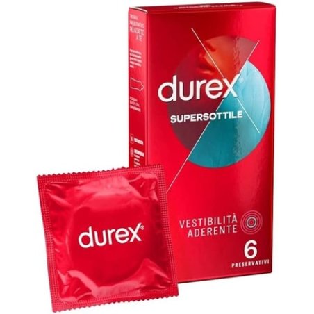 Durex Supersottile Fitted Condoms - Pack of 6