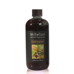 Millefiori Milano Sandalo Bergamotto Natural Refill for Diffuser Brown 9x6.8x17.7cm