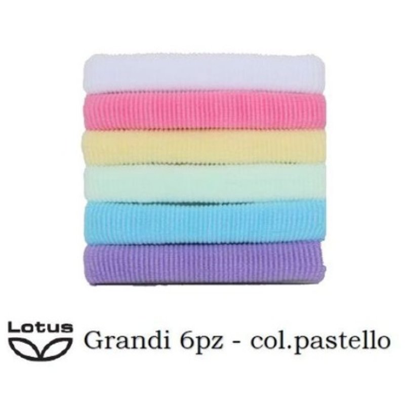 Lotus Fabric Hair Ties Large Assorted Colors