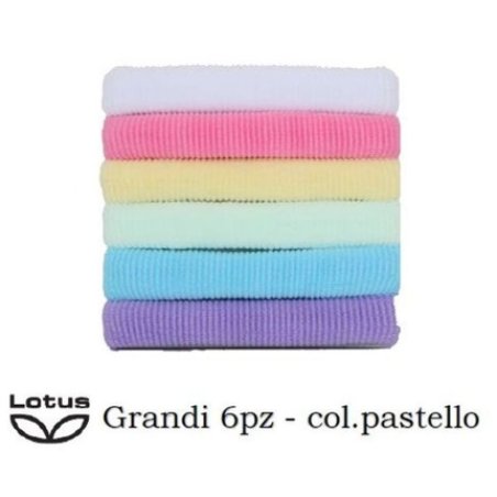 Lotus Fabric Hair Ties Large Assorted Colors