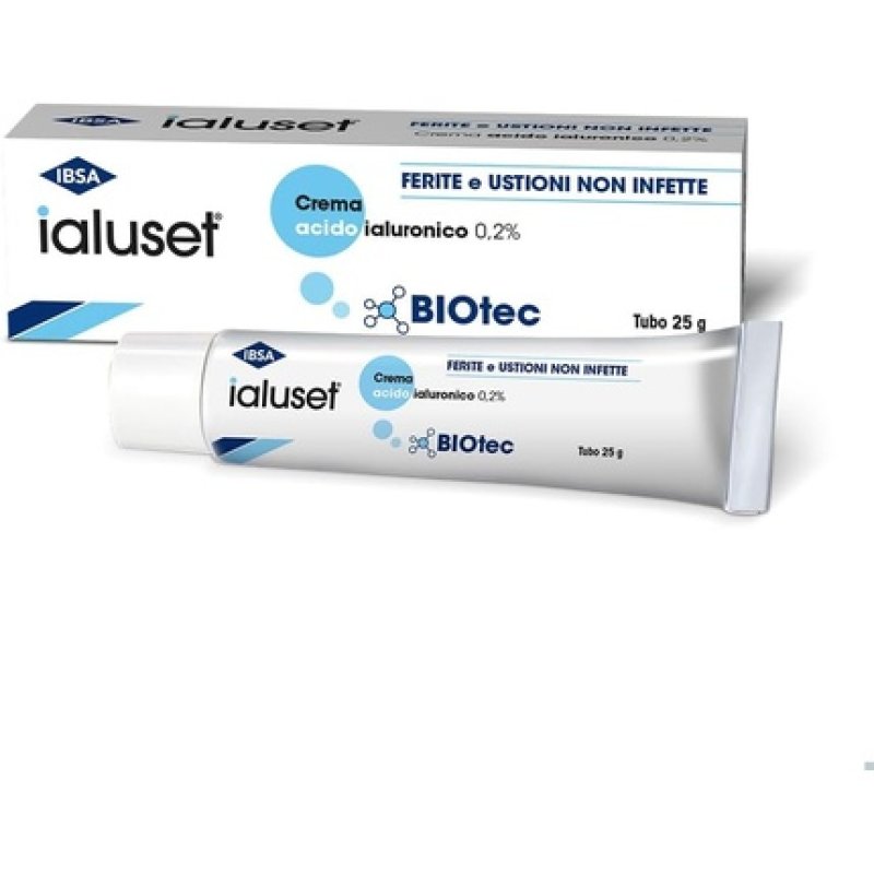 IBSA Ialuset Wound Treatment Cream with Hyaluronic Acid 25g