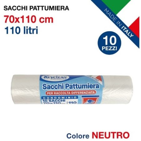 Keyclean Bib Pattum Sacco Differenziata X10 110lt