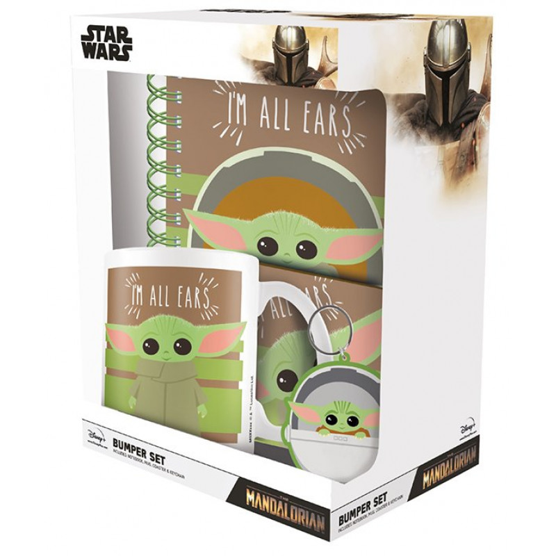 THE MANDALORIAN - I'm All Ears - Gift Set mug, cahier, porte-clés