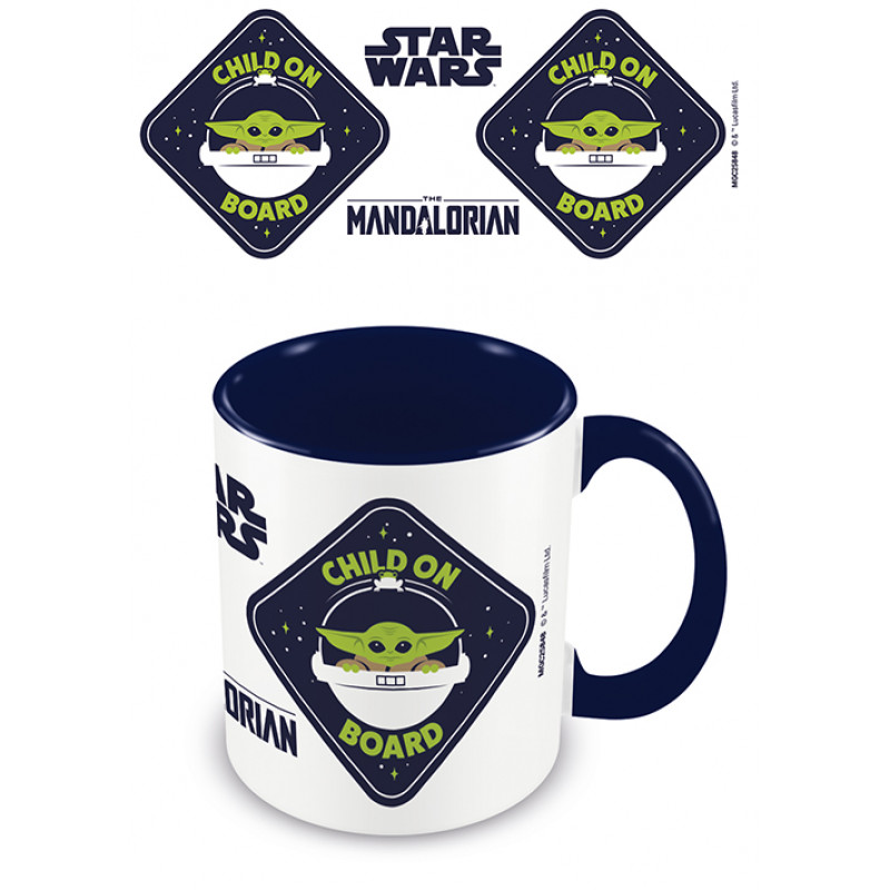 THE MANDALORIAN - Child on Board - Mug intérieur coloré 315ml