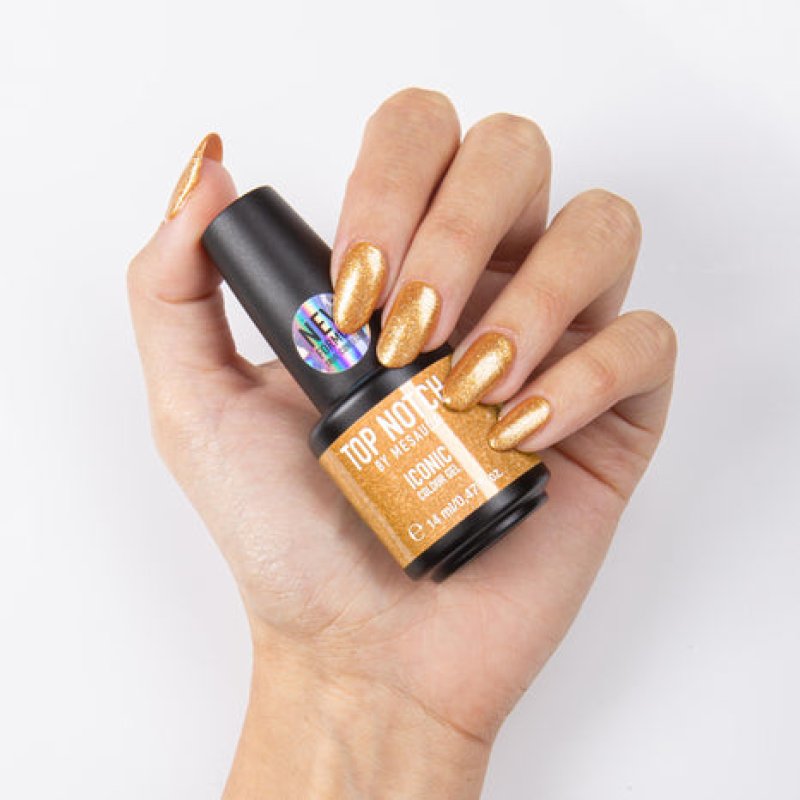 Top Notch by Mesauda Iconic Colour Gel nail polish 14 ml Gold