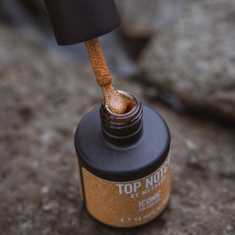 Top Notch by Mesauda Iconic Colour Gel nail polish 14 ml Gold