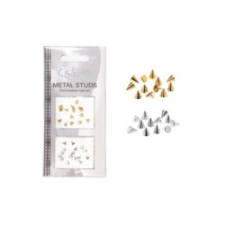 Nail Decoration Metal Studs-Cone 12 12 Pieces