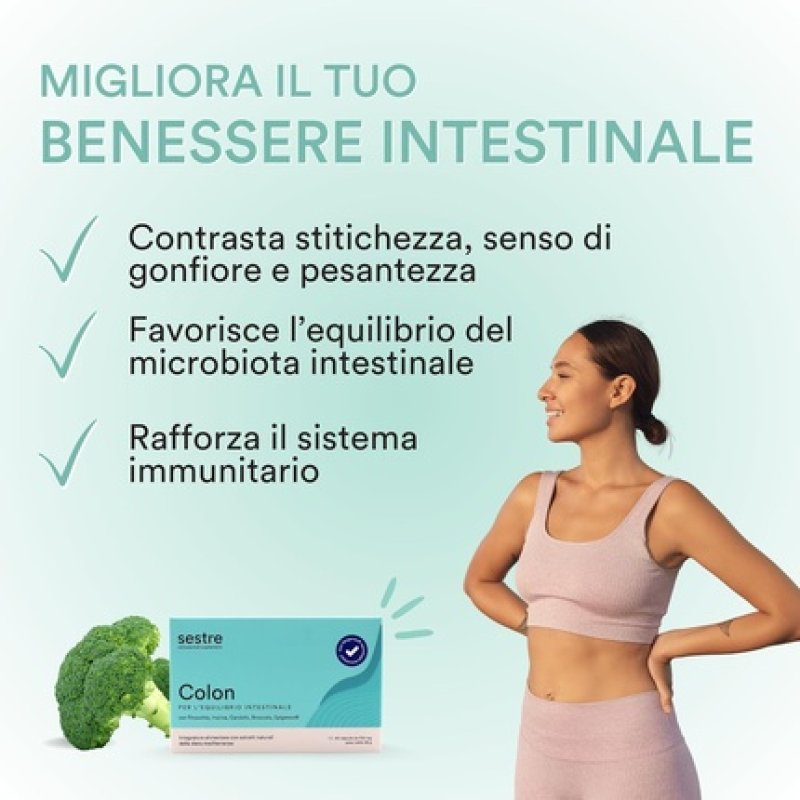 Sestre Colon Supplement for Intestinal Balance Regulates Flora
