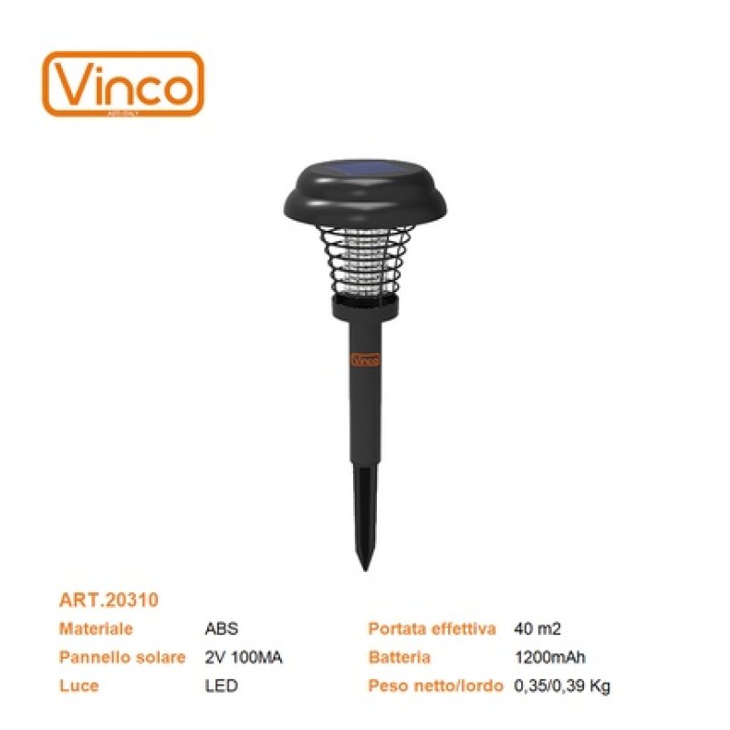 Vinco Garden Insecticide 1w Solar Art.20310