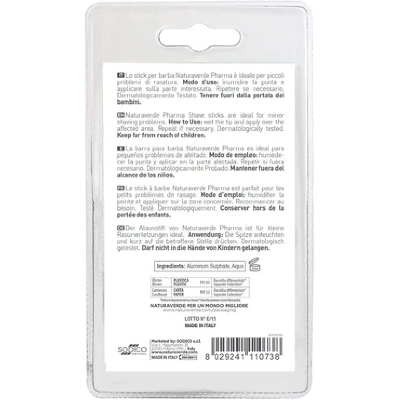 Naturaverde | Pharma Men's Aftershave Stick Aftershave Stick Soothing For