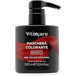 Vitalcare Revitalizing And Toning Hair Coloring Mask Red Color Ammonia-Free 300 Ml