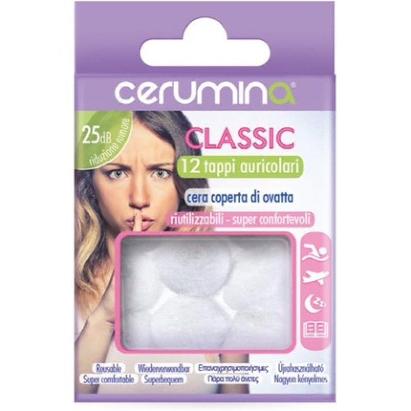 Cerumina Classic Ear Plugs 12 Pieces Purple