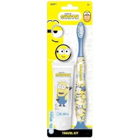 MR WHITE Travel Kit with Manual Toothbrush and 25ml Toothpaste