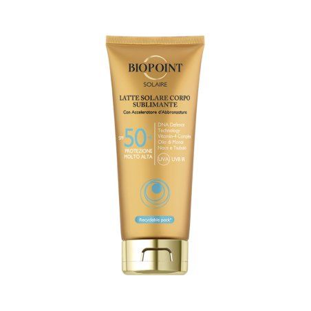 Biopoint Latte corpo sublimante SPF50 Sunscreen milk Body 50