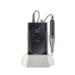 Xanitalia Pro Black Pro Portable Professional Nail Drill 35000 Rechargeable