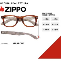 Zippo Reading Glasses with Soft Line Frame for Men
