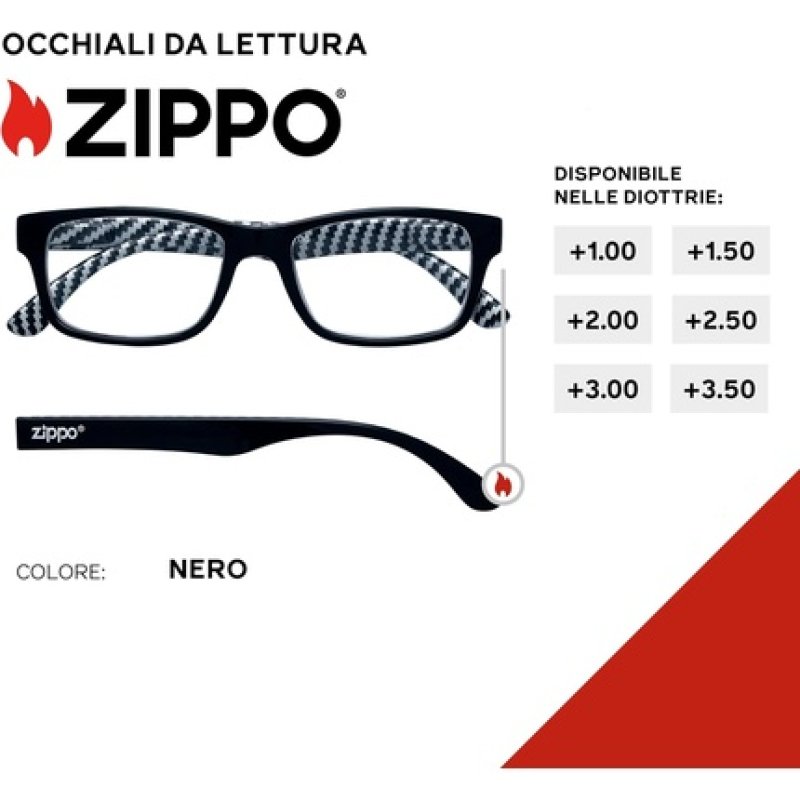 Zippo Reading Glasses with Soft Frame Ideal for Men and Women Colorful 2.5x