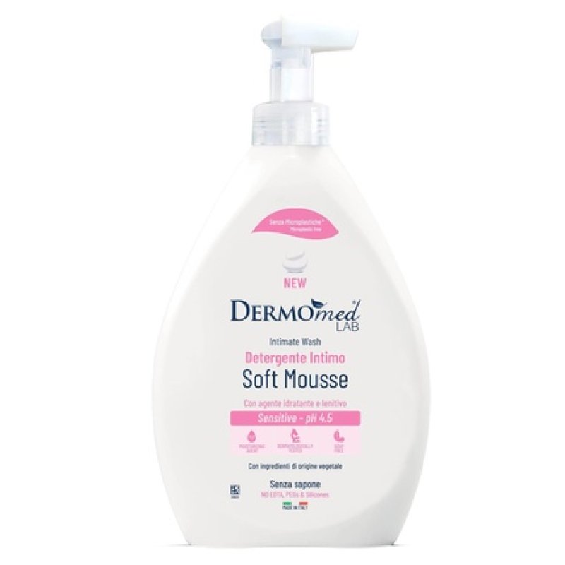 Dermomed Intimate Cleanser Soft Mousse Sensitive with Moisturizing and Soothing Ingredients for External Intimate