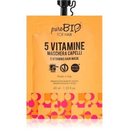 puroBIO Cosmetics 5 Vitamins Hair Mask - 40 ml