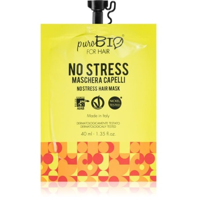 puroBIO Cosmetics No Stress Revitalizing Hair Mask - 40 ml