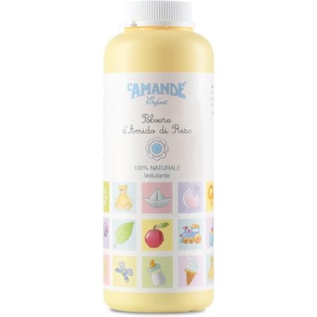 L'AMANDE Rice Starch for Newborns Perfumed Talcum Powder for Children and Babies Refreshing and Soothing Against