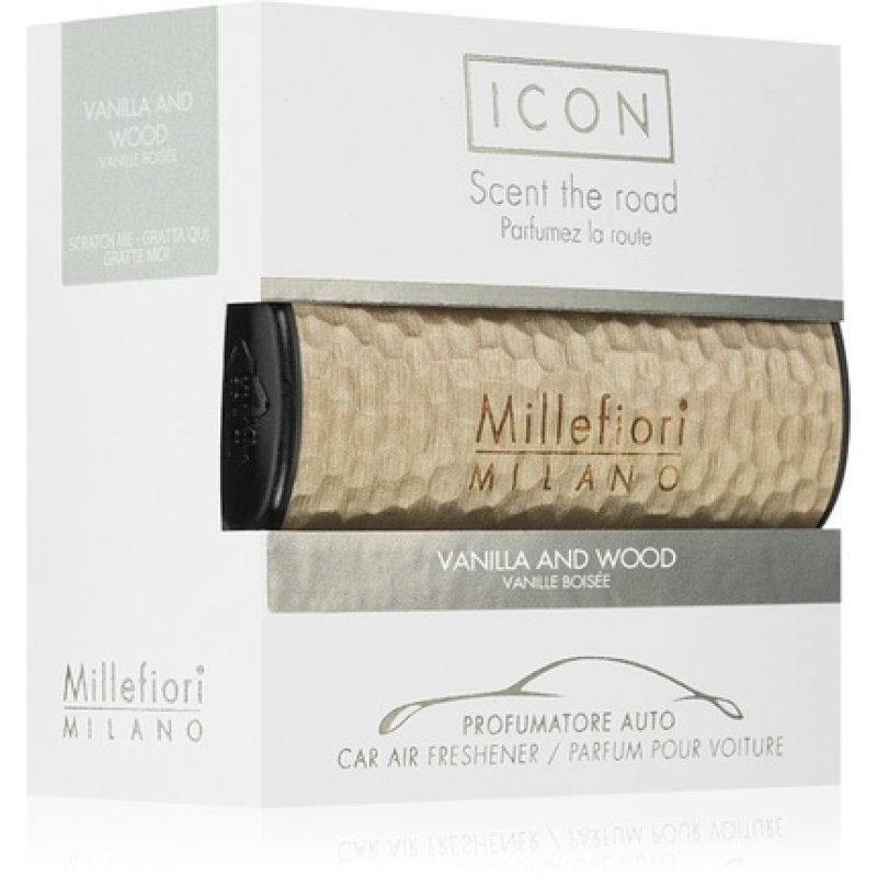 Icon Metal Shades Vanilla and Wood Car Fragrance 47g