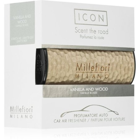 Icon Metal Shades Vanilla and Wood Car Fragrance 47g