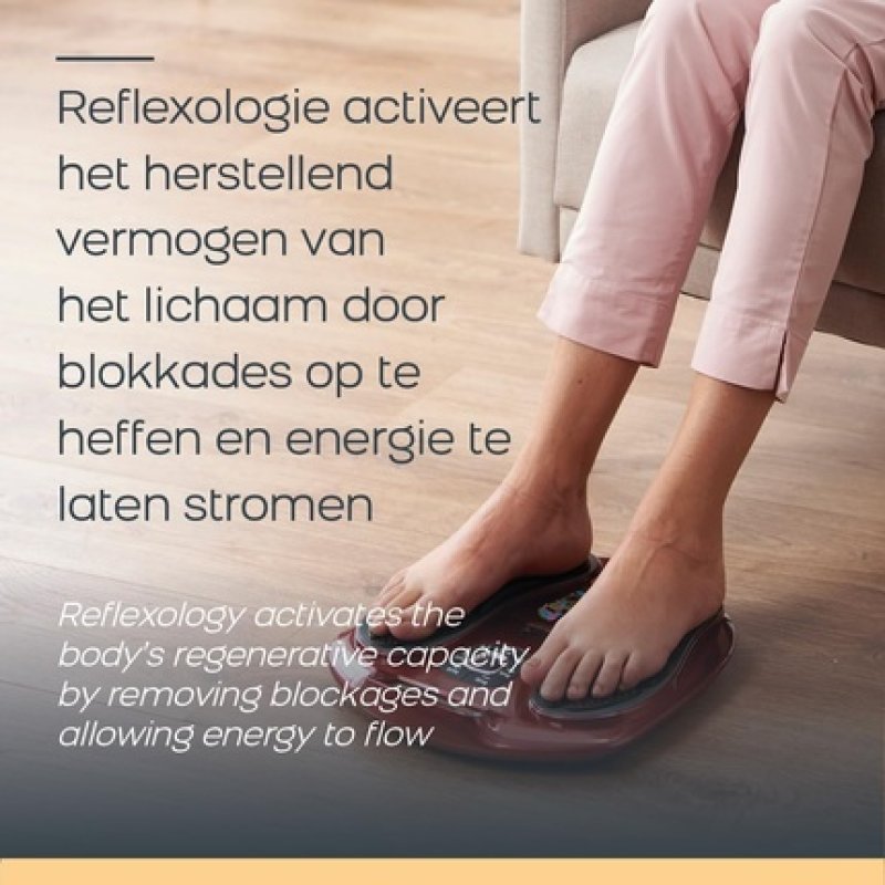 Circulation Maxx Reflexology Electric Muscle Stimulator with Foot Reflex Zone Massage Wireless EMS Device 99 Intensity