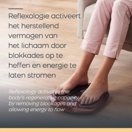 Circulation Maxx Reflexology Electric Muscle Stimulator with Foot Reflex Zone Massage Wireless EMS Device 99 Intensity