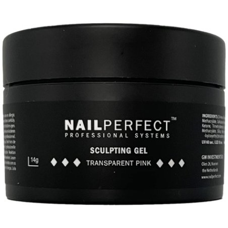 NailPerfect LED/UV Sculpting Gel Transparent Pink 14g