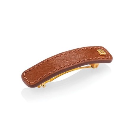 Balmain Hair Couture Genuine Leather Medium Barrette Riviera Collection
