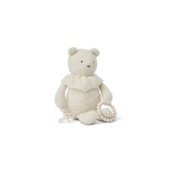 Smallstuff - Activity bear, bouclè merino wool, off white - (40006-01)