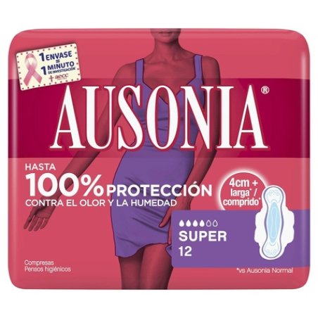 Ausonia Damenbinden Super with Wings 12 Units 12 Pieces