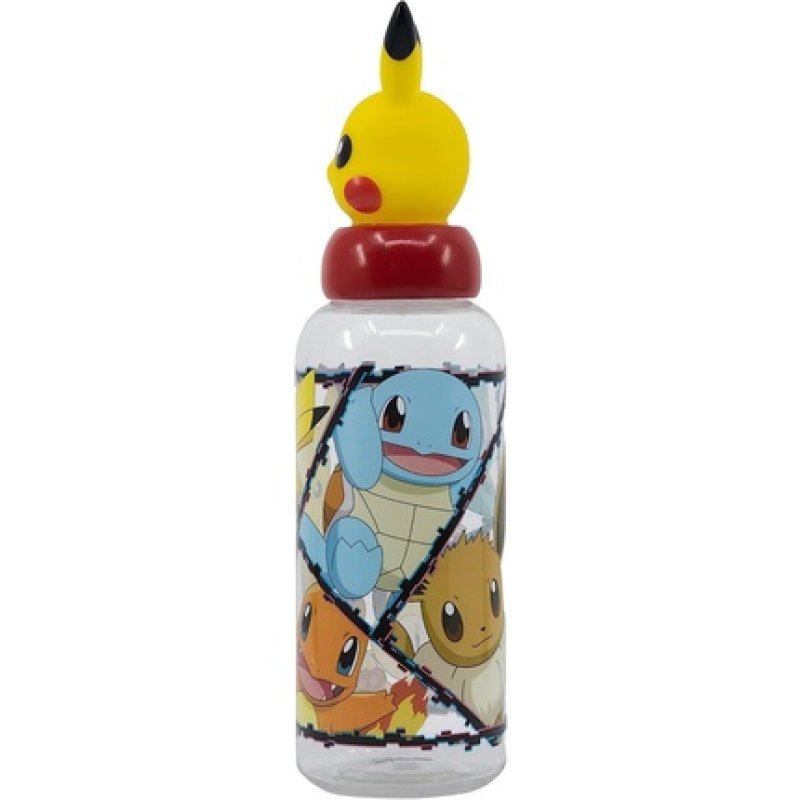 Stor - Water Bottle w/3D Figurine 560 ml - Pokémon (088808723-10127)