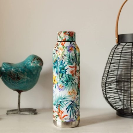 Quokka Stainless Steel Bottle Solid Orchid Garden 630 Ml