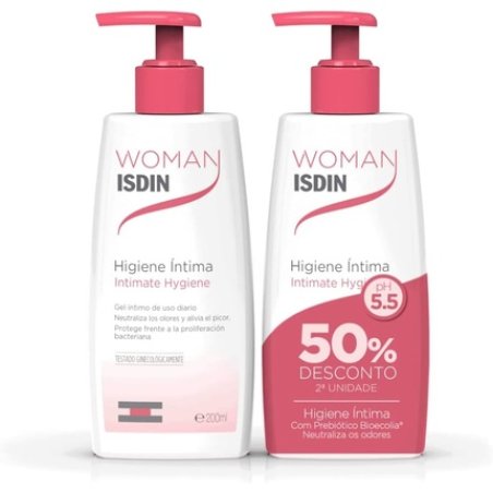 Isdin Woman Intimate Hygiene Gel for Daily Use 200ml - Pack of 2