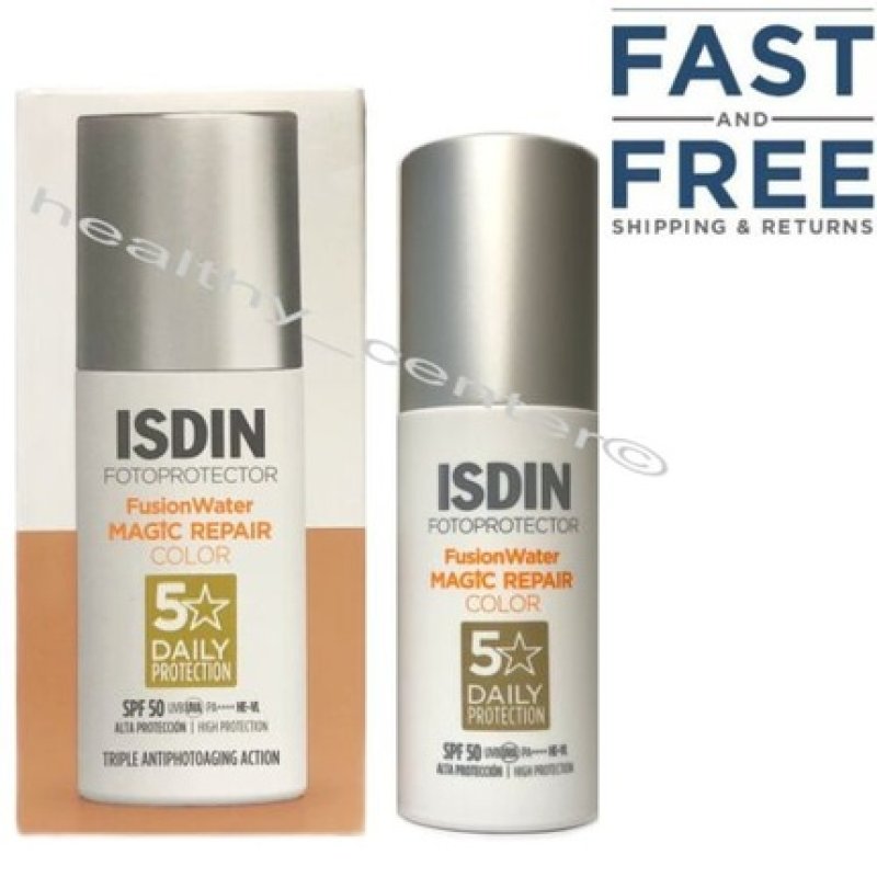 ISDIN Fusion Water Magic Repair COLOR SPF 50 Tinted Sunscreen 50ml 1.7fl.oz
