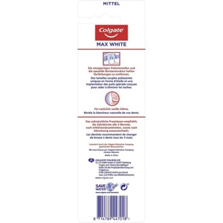 Colgate Max White Medium Toothbrush - Pack of 2