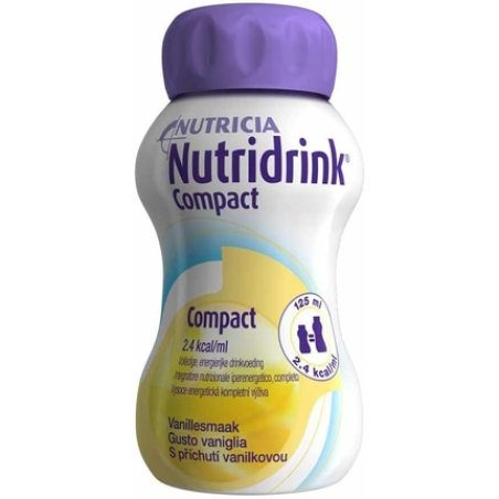 Nutricia Nutridrink Compact Food Supplement Vanilla 4x125ml - Pack of 4