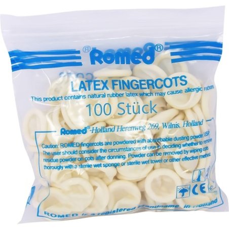 Romed Latex Finger Cots Large