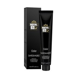 Royal KIS SafeShades Permanent Hair Color Cream 100ml 5C High Coverage Long-Lasting Color Natural Shine Hair Without