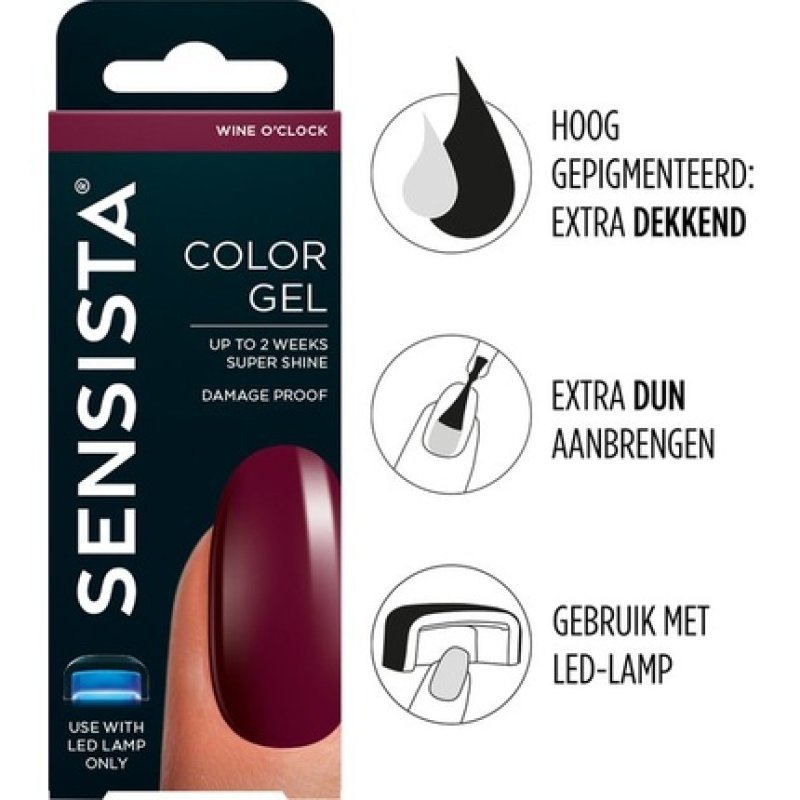 Sensista Color Gel Wine O'Clock - Dark Red