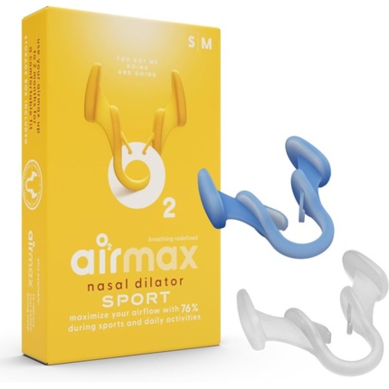 Airmax Nasal Dilator Breathe Better Against Nasal Congestion Sport Version