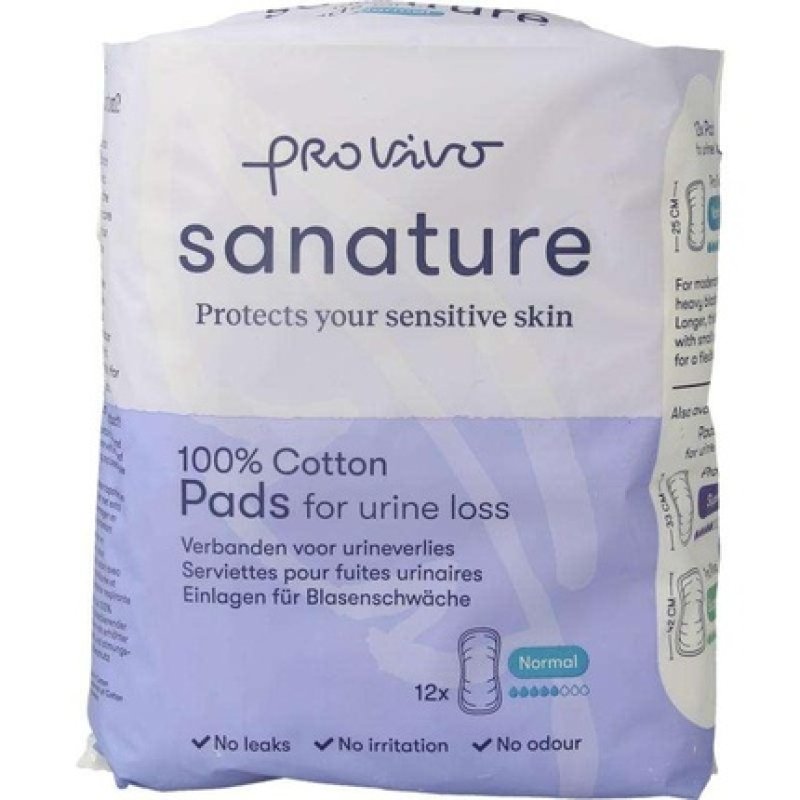 Sanature Pro Vivo Cotton Incontinence Pad Normal - Reliable Protection For Incontinence